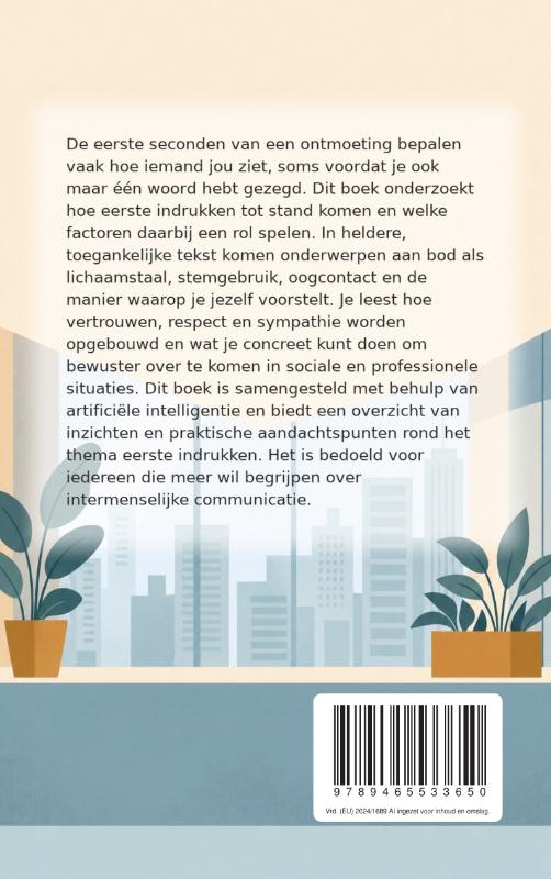 Achterkant van Een sterke eerste indruk maken