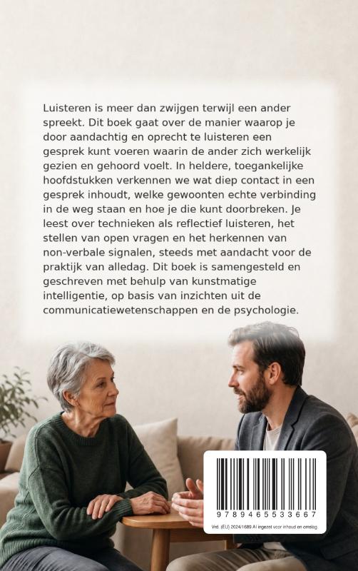Achterkant van Luisteren waardoor mensen zich gezien voelen