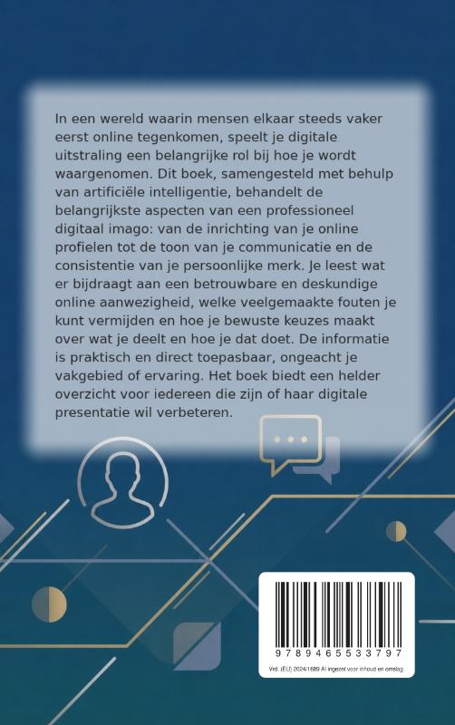 Achterkant van Een professionele indruk online maken
