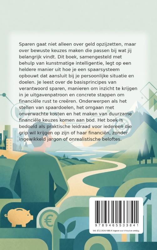 Achterkant van Sparen voor wat echt belangrijk is