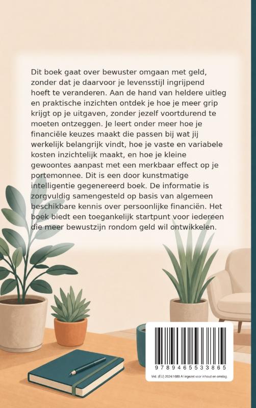 Achterkant van Bewust uitgeven zonder jezelf tekort te doen
