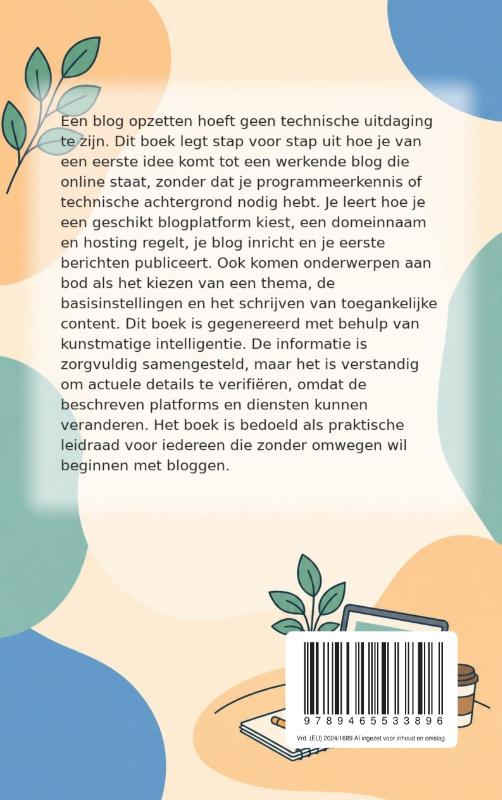 Achterkant van Een blog opzetten zonder technische kennis