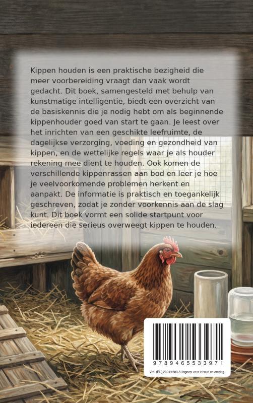 Achterkant van Beginnen met kippen houden