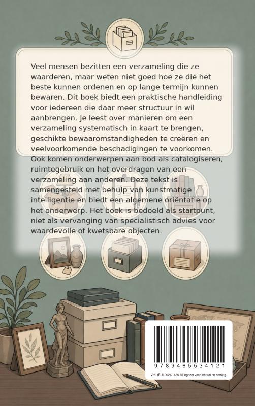 Achterkant van Je verzameling ordenen en bewaren