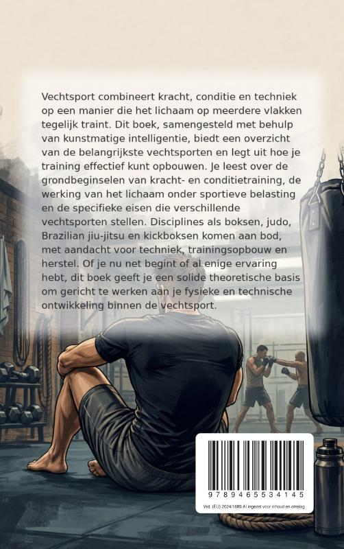 Achterkant van Fit en sterk worden door vechtsport