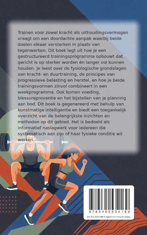 Achterkant van Trainen voor kracht en uithoudingsvermogen