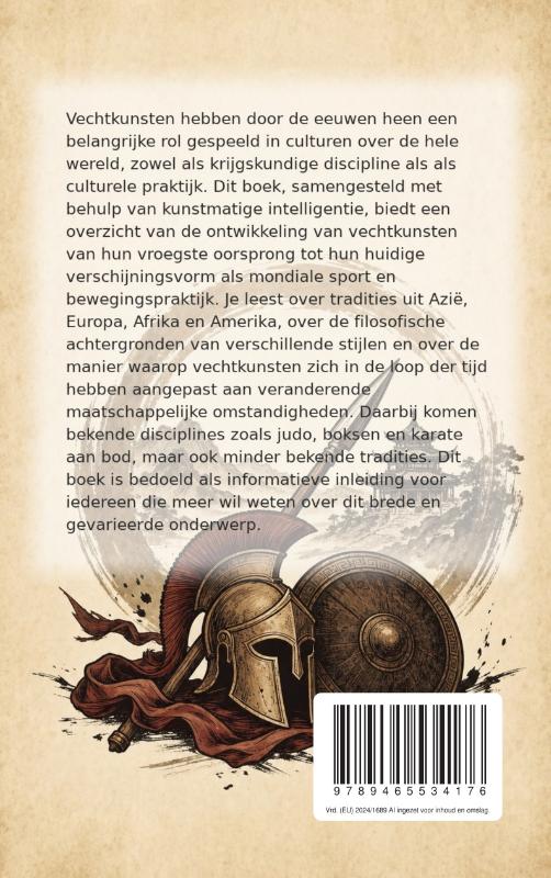 Achterkant van De geschiedenis van de vechtkunsten