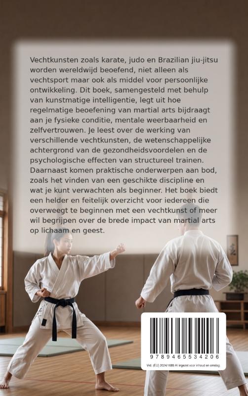 Achterkant van Sterker in lichaam en geest door vechtkunst