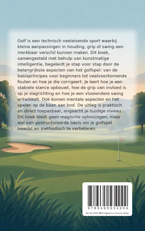 Achterkant van Je golfspel stap voor stap verbeteren