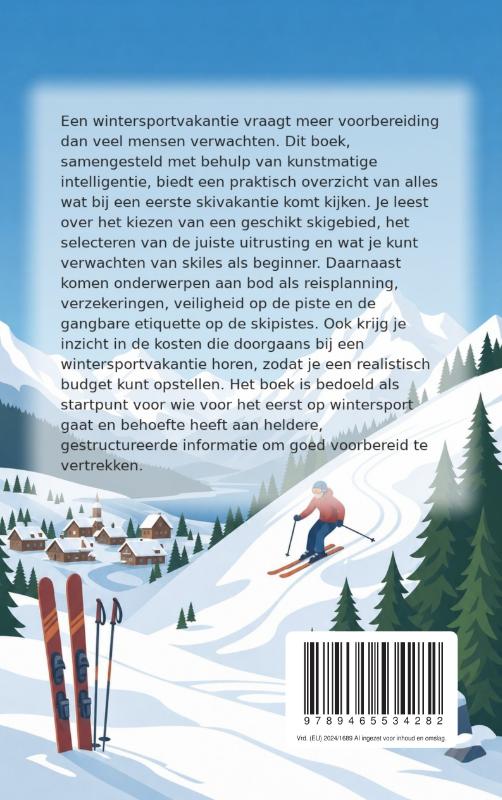 Achterkant van Je eerste wintersportvakantie plannen