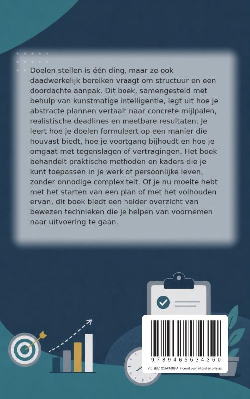 Achterkant van Doelen, mijlpalen en deadlines stellen