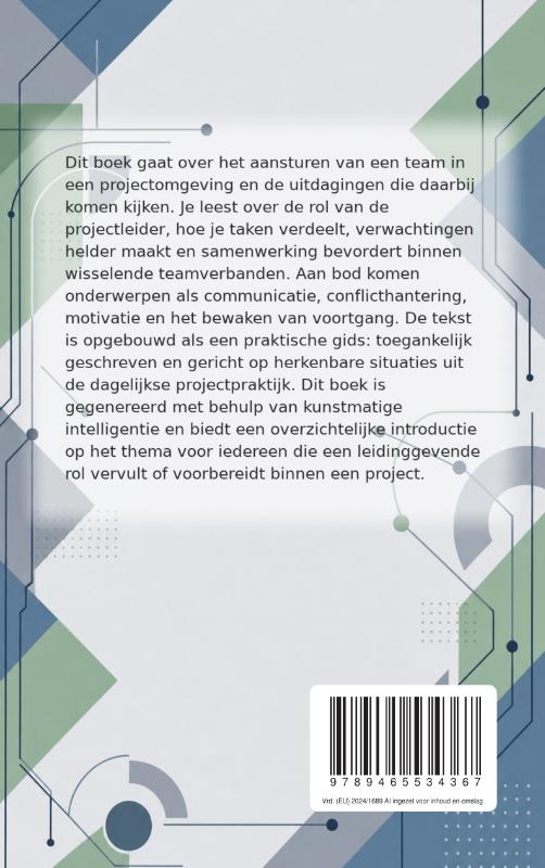Achterkant van Een team aansturen binnen een project