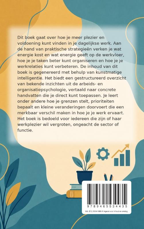 Achterkant van Plezier terugbrengen in je werk