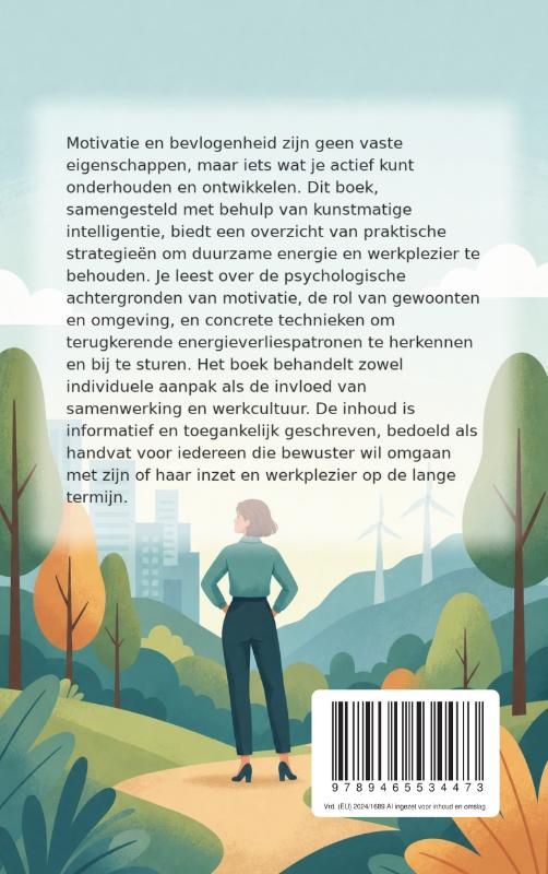 Achterkant van Motivatie en bevlogenheid behouden