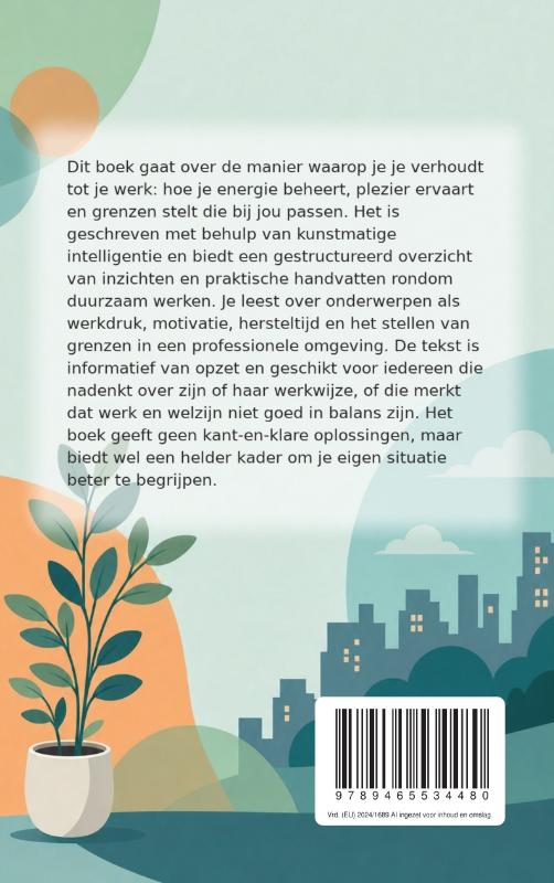 Achterkant van Een gezonde verhouding tot je werk