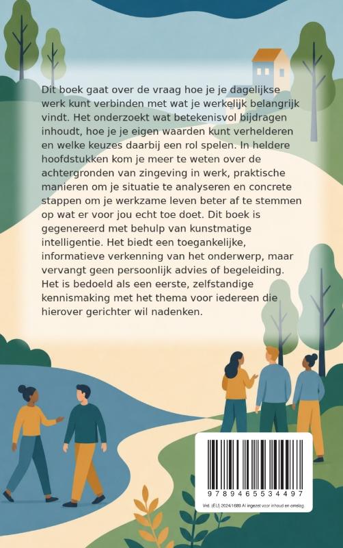 Achterkant van Betekenisvol bijdragen via je werk