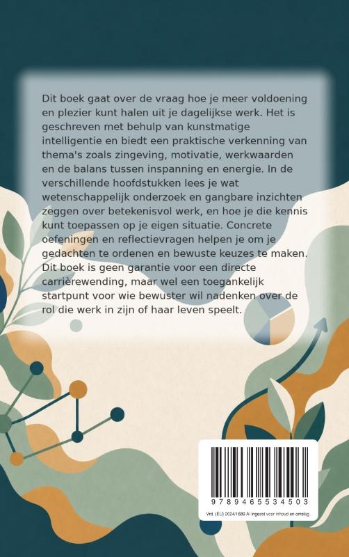 Achterkant van Een werkend leven dat je voldoening geeft