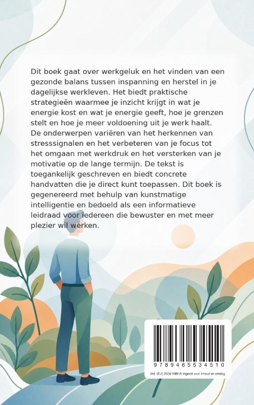 Achterkant van Met plezier en balans naar je werk