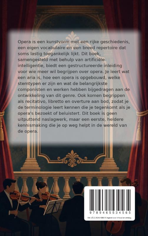 Achterkant van Een eerste kennismaking met opera