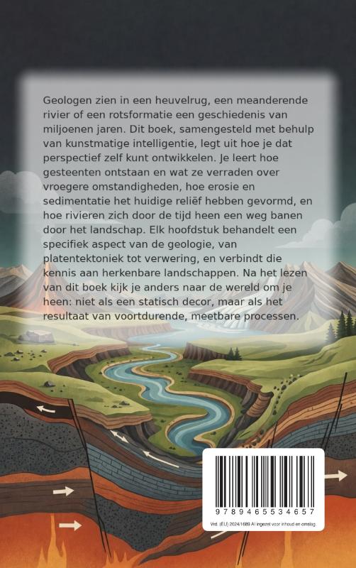 Achterkant van Landschappen lezen als een geoloog