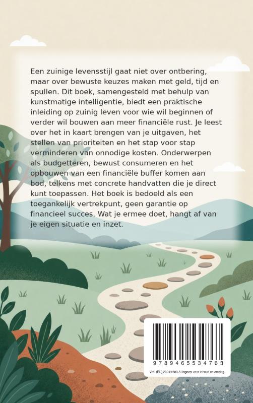 Achterkant van Een zuinige levensstijl opbouwen