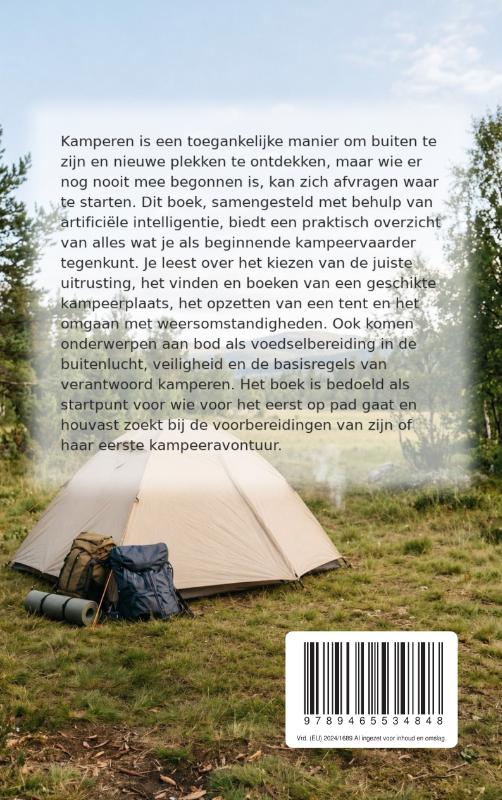 Achterkant van Beginnen met kamperen