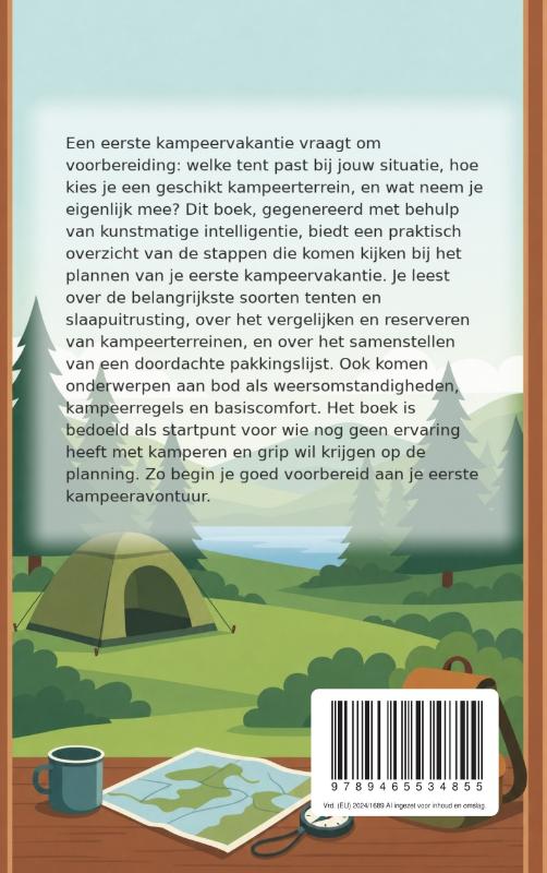 Achterkant van Je eerste kampeervakantie plannen