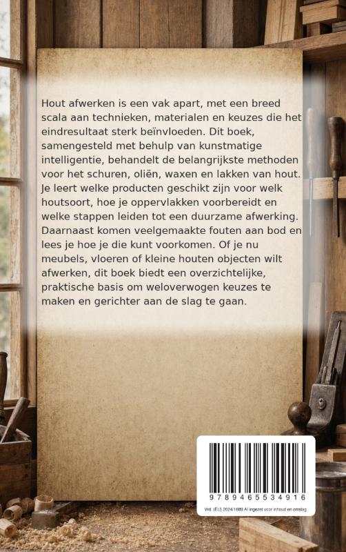Achterkant van Afwerken, oliën en lakken van hout