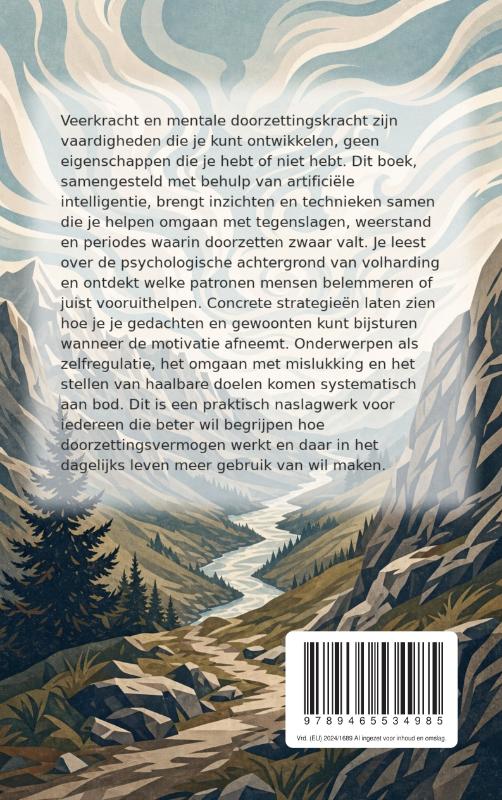 Achterkant van Doorzetten als het moeilijk wordt