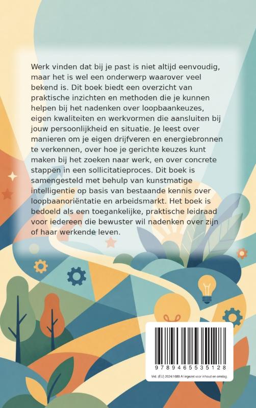 Achterkant van Werk vinden dat energie geeft