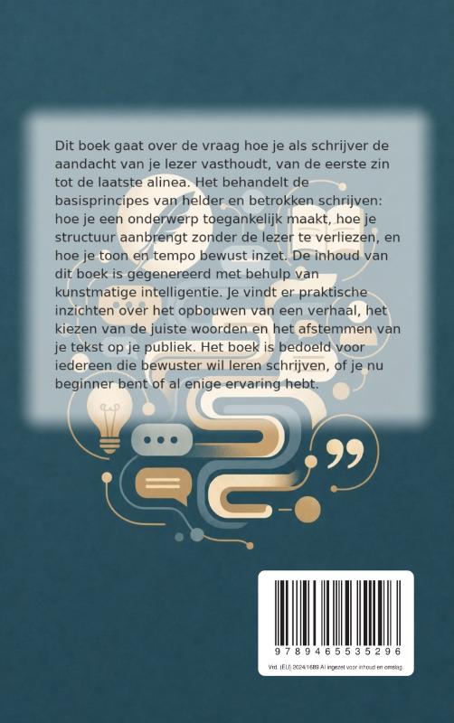 Achterkant van Publiek boeien van begin tot eind