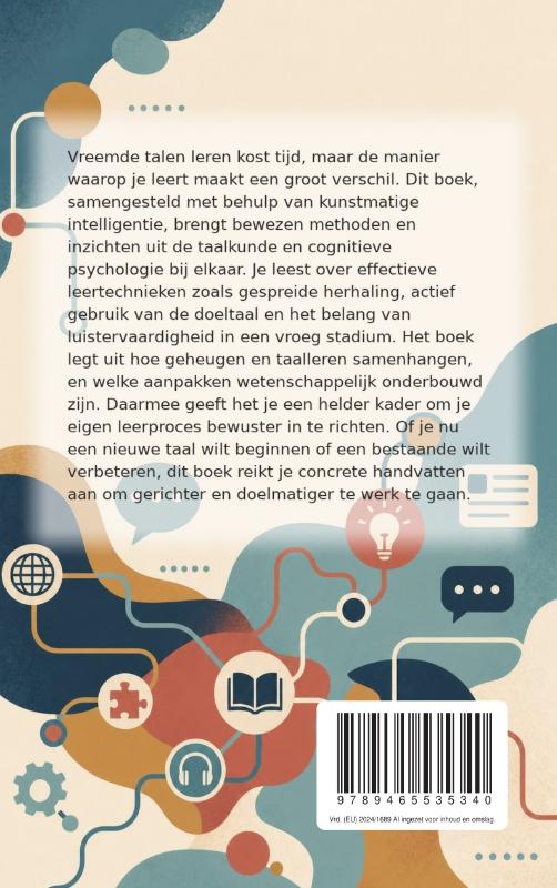 Achterkant van Sneller een taal onder de knie krijgen