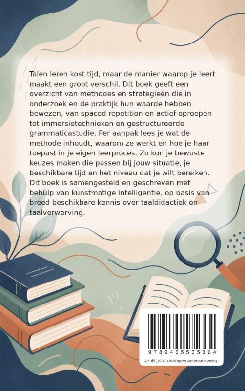 Achterkant van Effectieve methodes om talen te leren