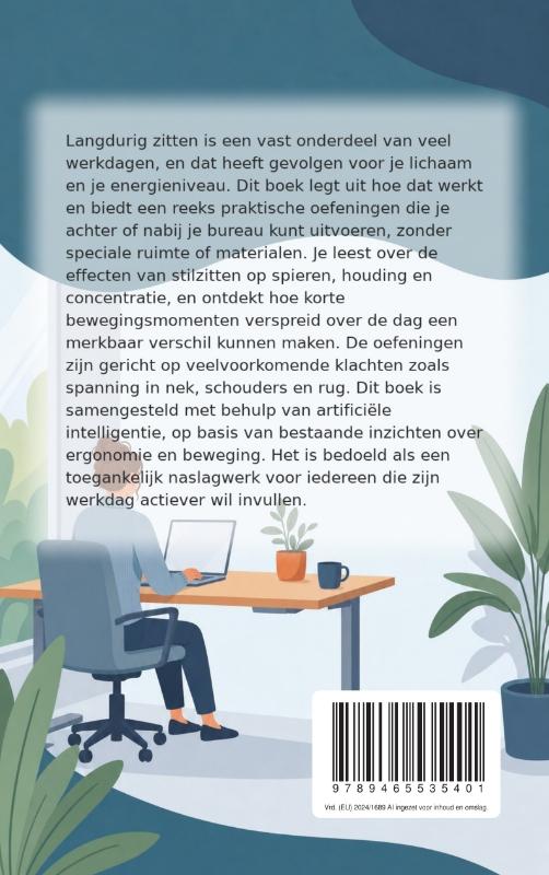 Achterkant van Bewegen achter een bureau