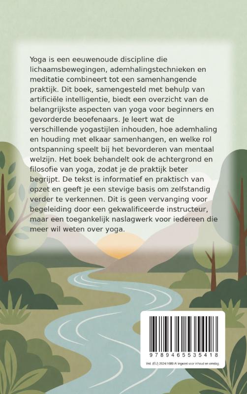 Achterkant van Yoga voor lichaam en geest