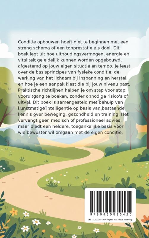 Achterkant van Conditie opbouwen op je eigen tempo