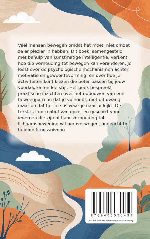 Achterkant van Bewegen met plezier in plaats van plicht
