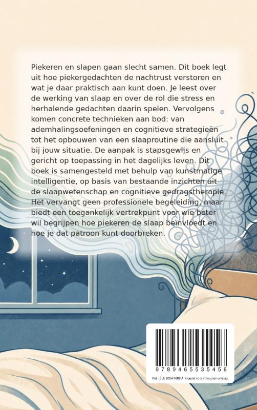 Achterkant van Slapen als je veel piekert