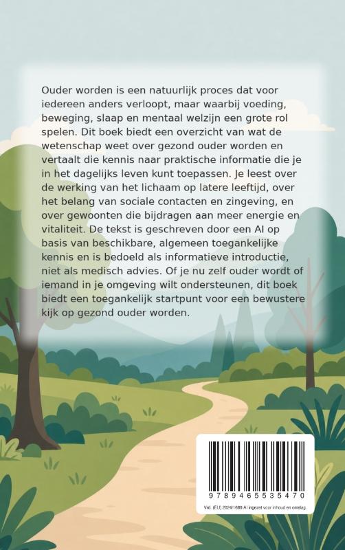 Achterkant van Gezond ouder worden