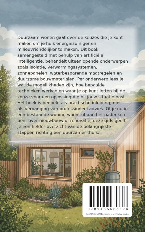 Achterkant van Duurzaam wonen