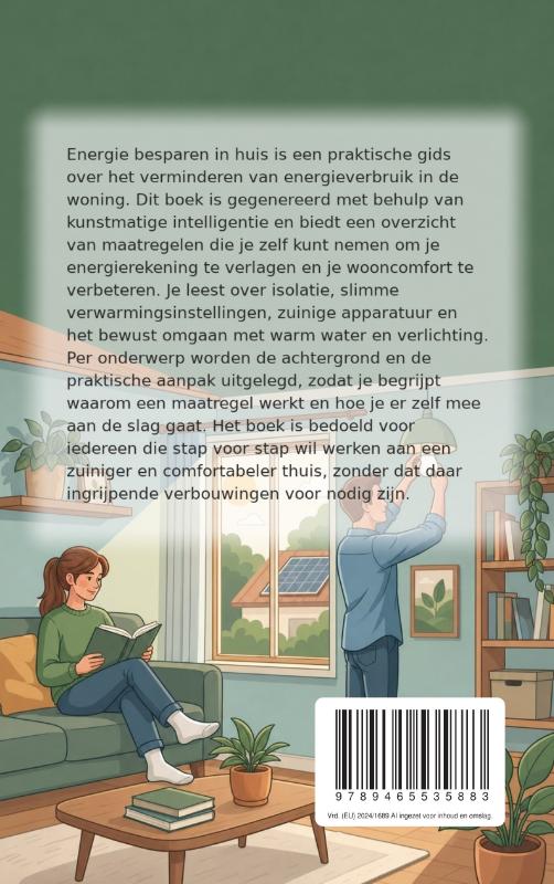 Achterkant van Energie besparen in huis