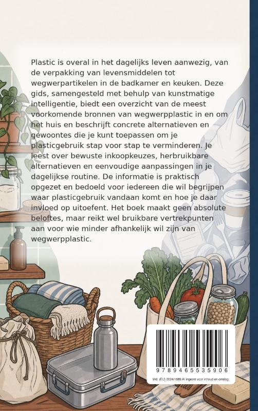 Achterkant van Plasticgebruik verminderen
