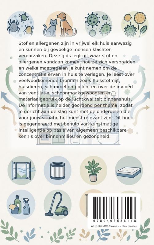 Achterkant van Stof en allergenen verminderen in huis