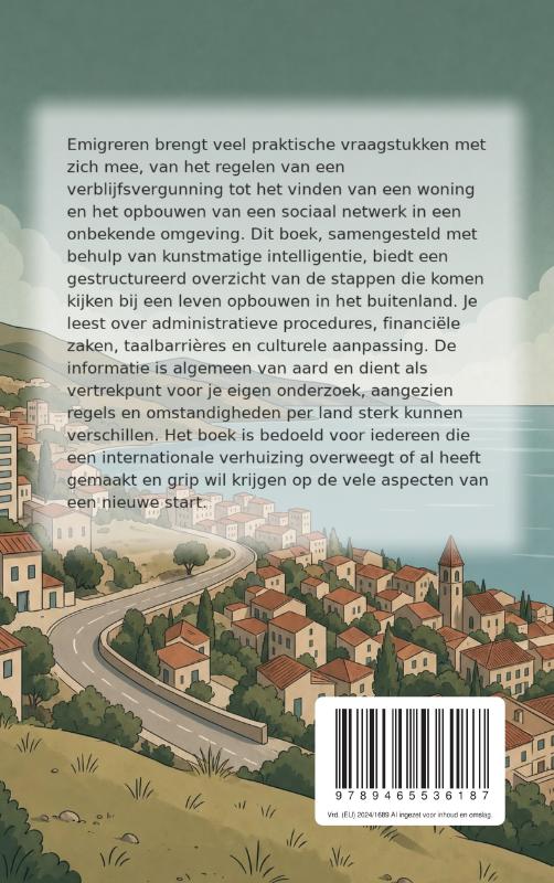 Achterkant van Een leven opbouwen op een nieuwe plek
