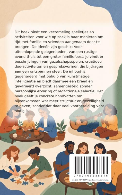 Achterkant van Spelletjes en activiteiten voor gezelligheid