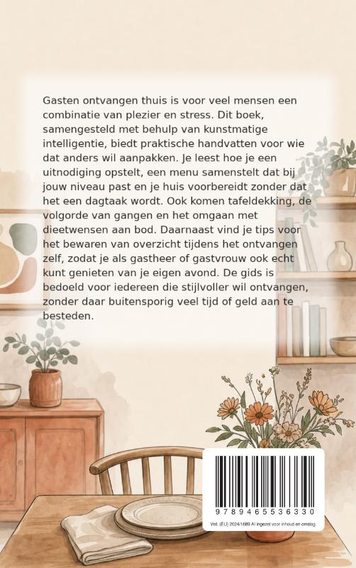 Achterkant van Een ontspannen gastheer of gastvrouw zijn