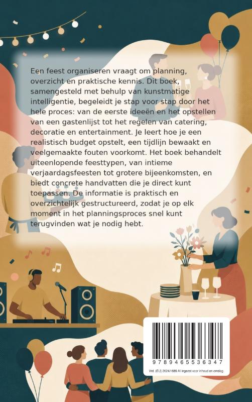 Achterkant van Een feest organiseren van begin tot eind