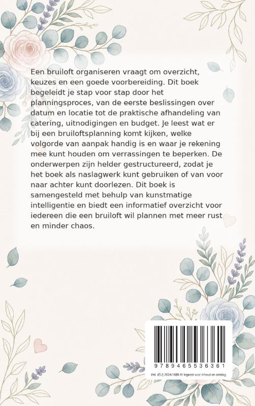 Achterkant van Een bruiloft plannen zonder stress