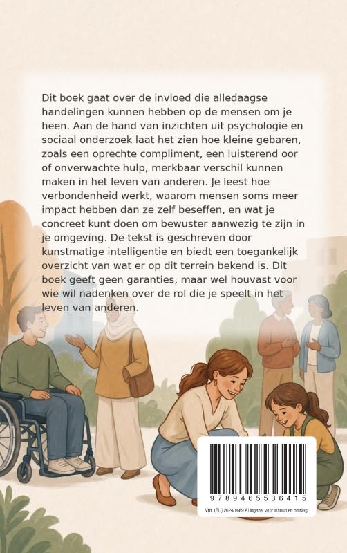 Achterkant van Iets betekenen voor je omgeving