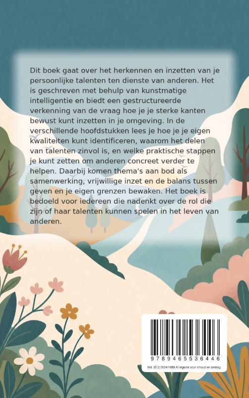 Achterkant van Je talenten inzetten voor anderen